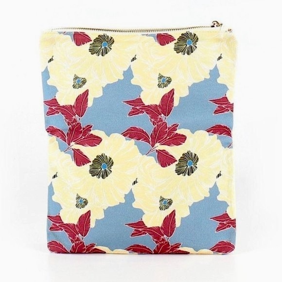 🌺 Rachel Pally Floral Botanical Fun Reversible Foldover Clutch NWOT - Picture 3 of 9